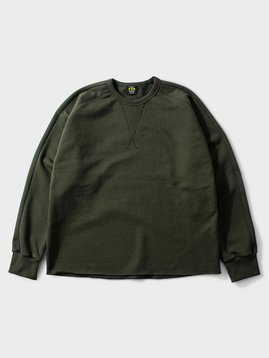 DOUBLE V CUTTING SWEATSHIRTS [Military Olive]