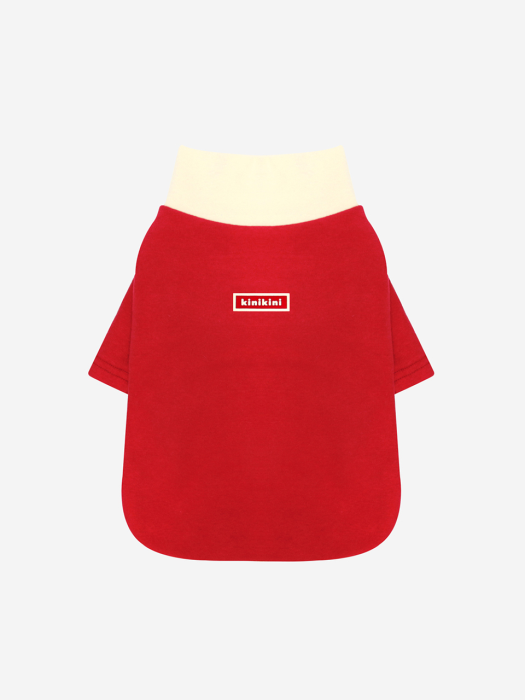 TURTLENECK TSHIRT-RED(반팔티)