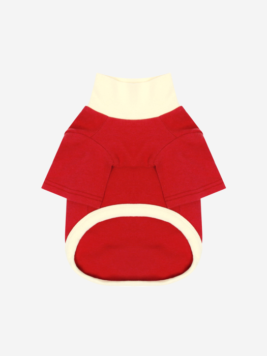 TURTLENECK TSHIRT-RED(반팔티)