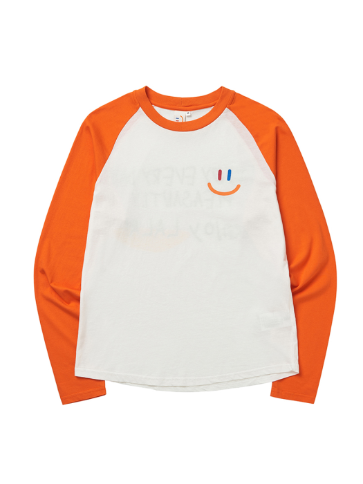 LaLa Raglan T-Shirt(라라 래글런 티)[Orange]