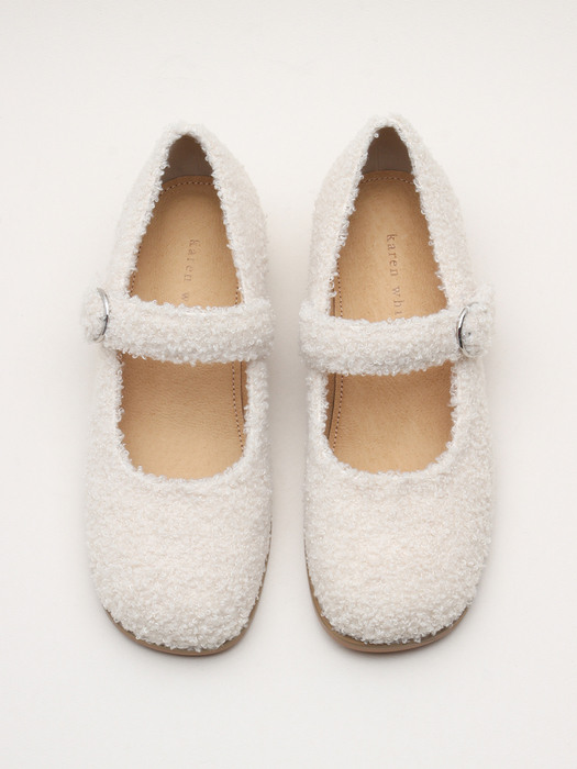 Fur Mary Jane shoes kw2351 3cm