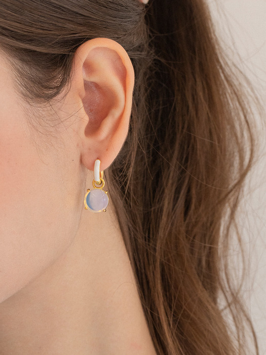 Color Gemstone Earring