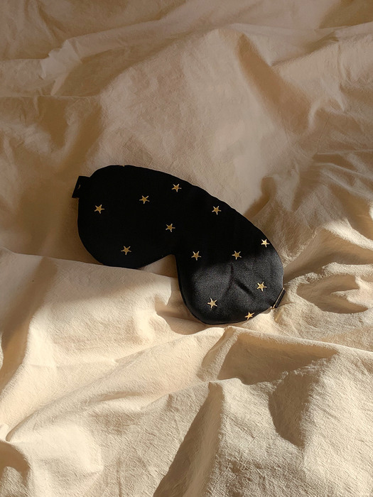 little star black sleep mask