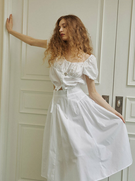 Ideale long skirt (white)