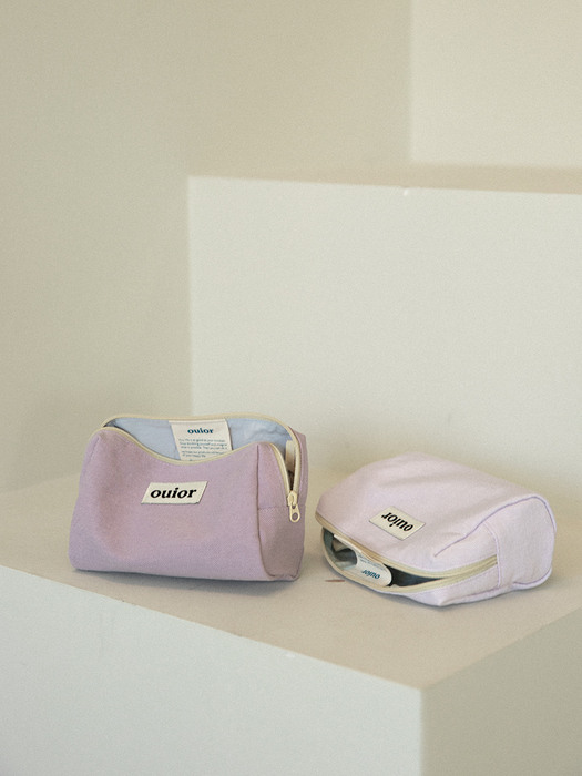ouior everyday pouch - lilac snow