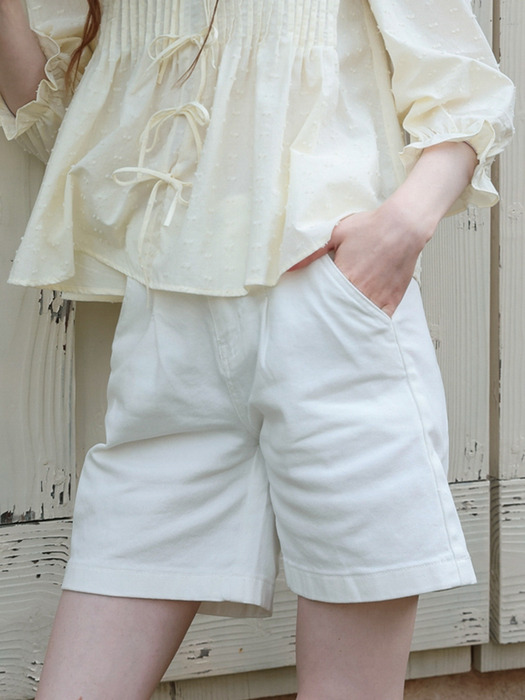 Cest_Modern white cotton pants
