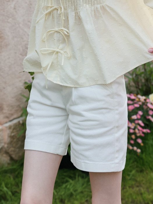 Cest_Modern white cotton pants
