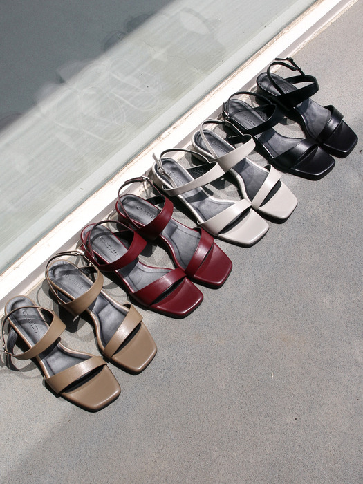 Bonnie two strap sandals_CB0104(4colors)
