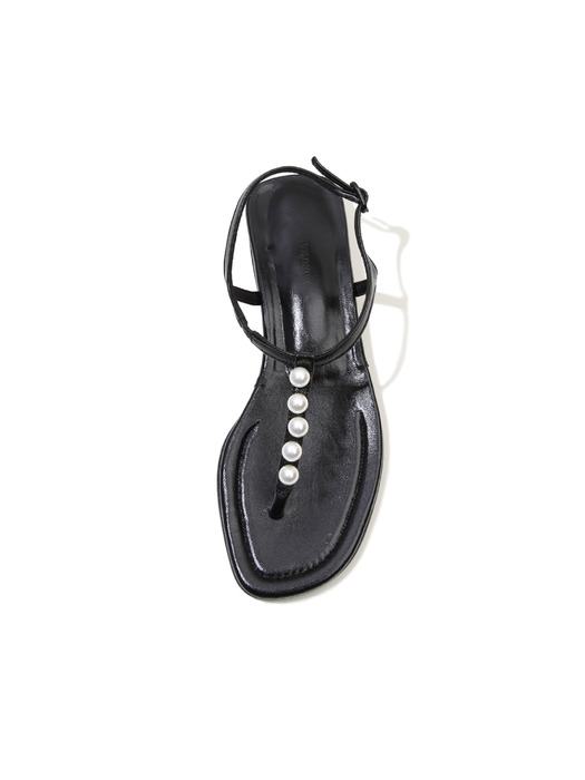 Foundation flip-flops(pearl ver.) / black (1.5cm)