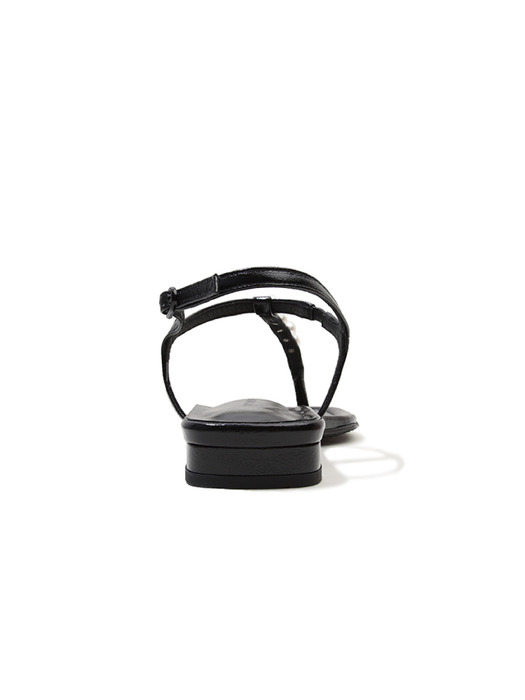 Foundation flip-flops(pearl ver.) / black (1.5cm)