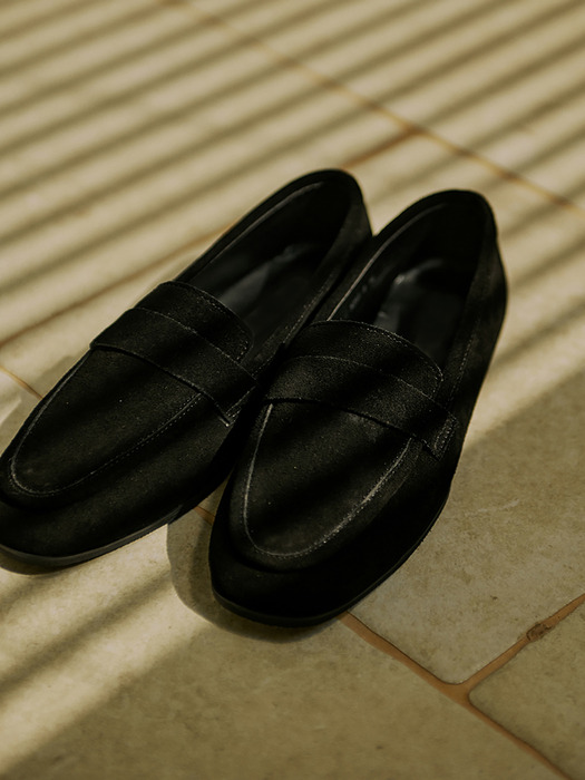 c3283 modern classic suede lether loafer 모던 클래식 스웨이드가죽 로퍼 - BK