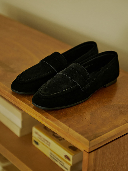 c3283 modern classic suede lether loafer 모던 클래식 스웨이드가죽 로퍼 - BK