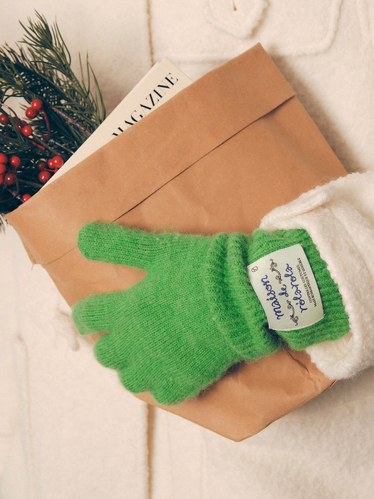 MAISON DE ROLA GLOVES GREEN