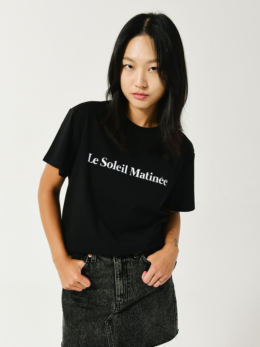 Le Soleil Matinee Logo T-Shirts [BLACK]