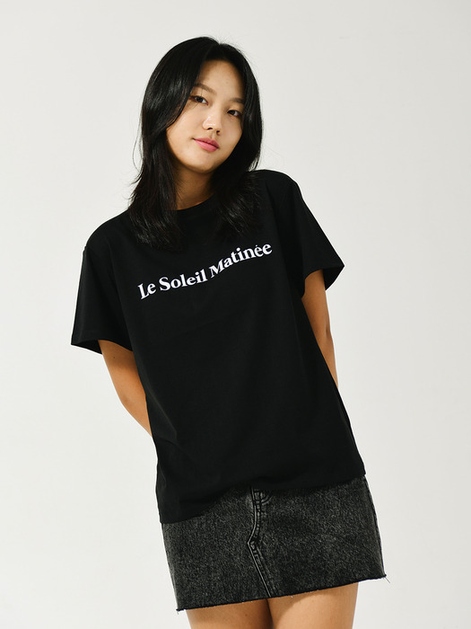 Le Soleil Matinee Logo T-Shirts [BLACK]
