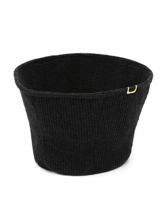 STAND BUCKET / STRIPE KNIT / M CHARCOAL