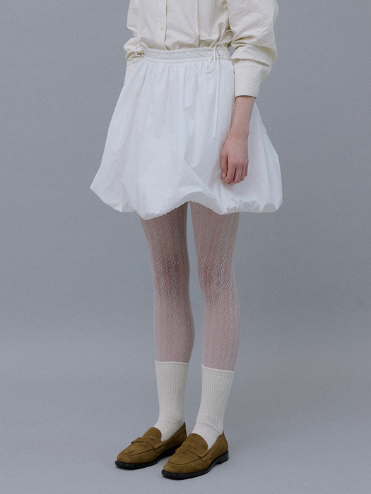 Balloon Skirt (White)