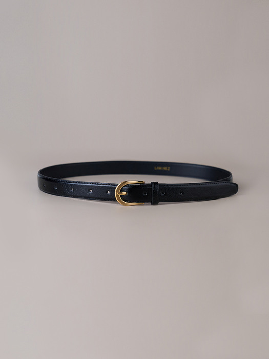 [단독] 25mm Basic Leather Belt - 2 color (Gold)