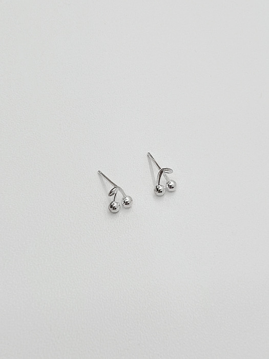 silver 925 cherry earrings