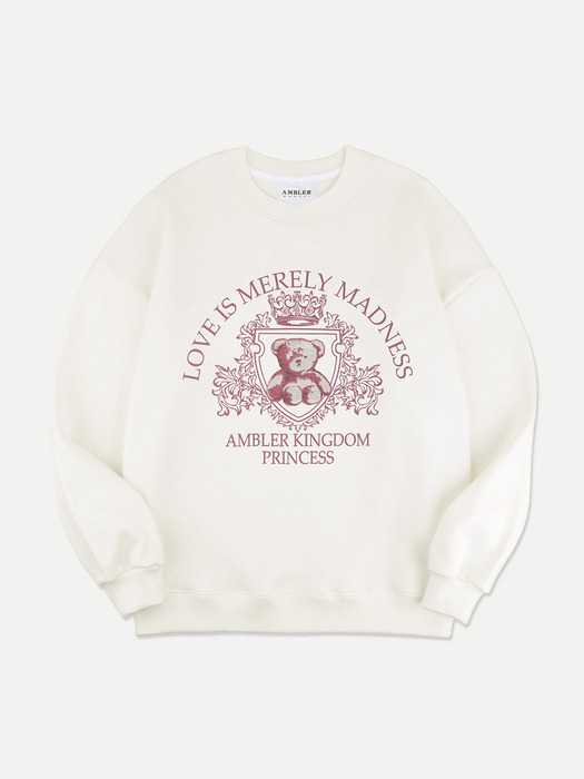 AMBLER Kingdom Over fit Sweatshirt AMM1204 (Ivory)