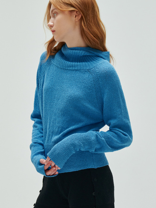 balaclava spring pullover-blue