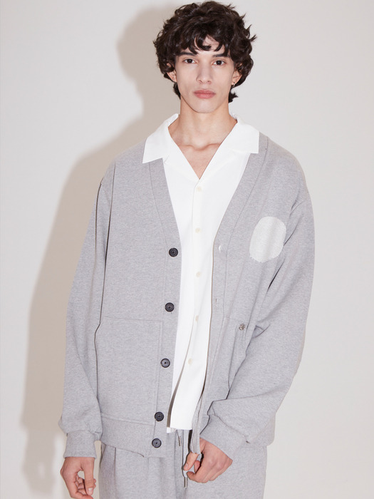 reverse color scheme french terry cardigan_grey