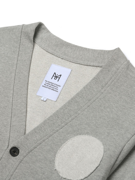 reverse color scheme french terry cardigan_grey