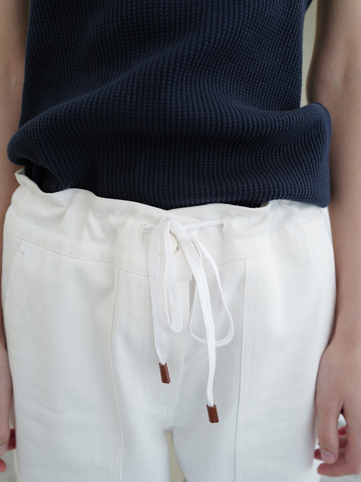 TRAVELLER WAITST STRING PANTS [WHITE]