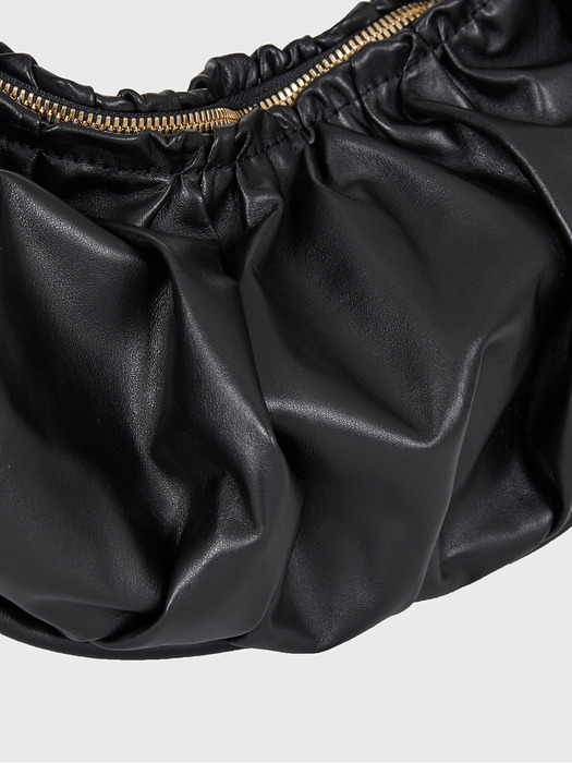 HEYDEN Shirring Shoulder Bag - Black