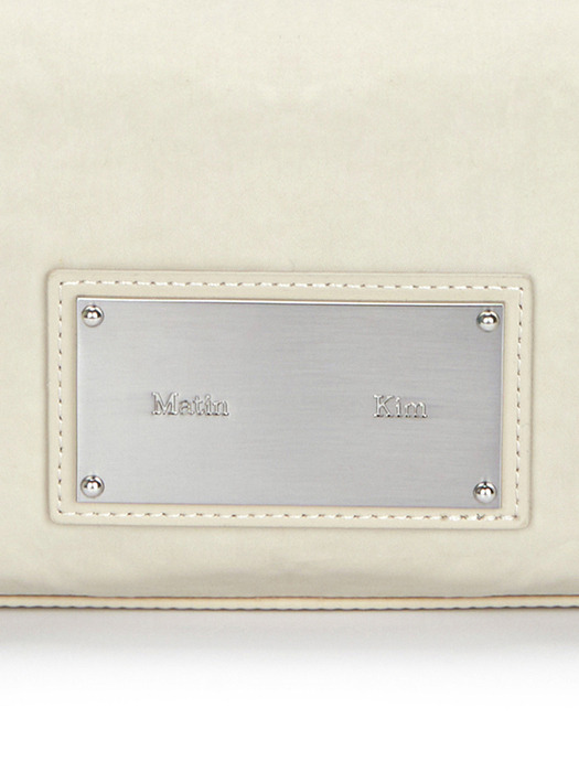 NYLON BOSTON BAG IN BEIGE