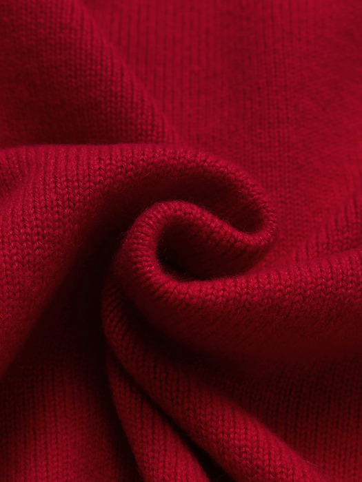 OVERDUE WOOL CARDIGAN_RED