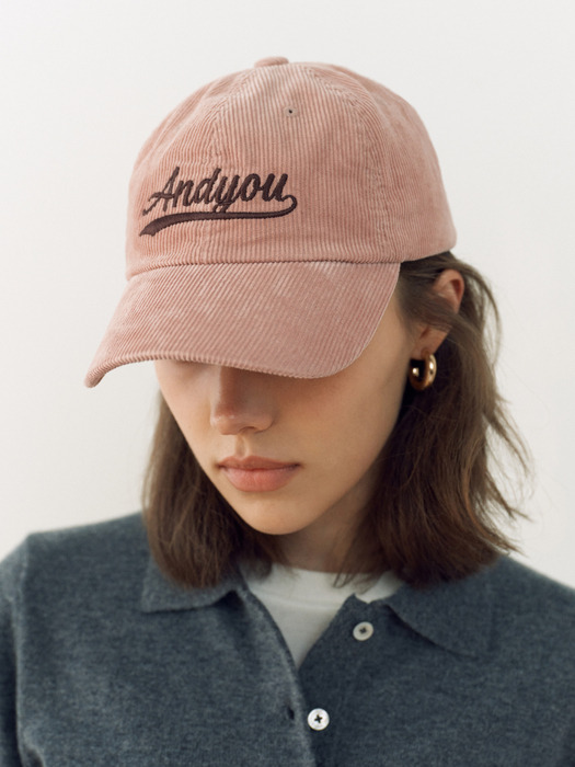 SEONYUDO Basic logo corduroy ball cap (3color)