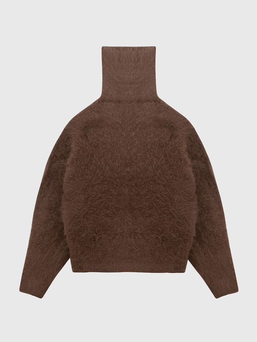 Hairy Alpaca Warm Turtle-neck Knit