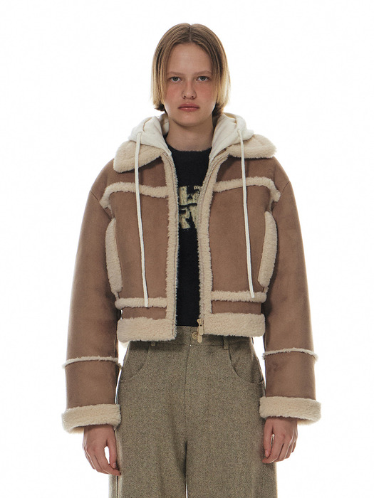 24WT SHEARLING COLLAR MUSTANG JACKET (2COLOR)