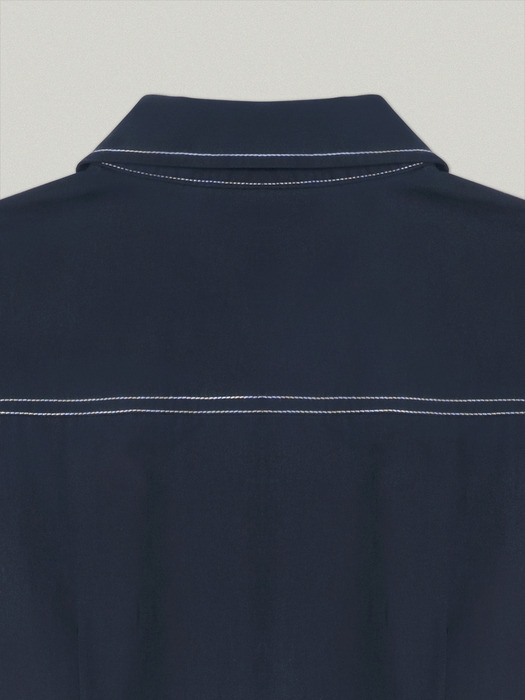 STITCH POINT LINE SHIRT [NAVY]