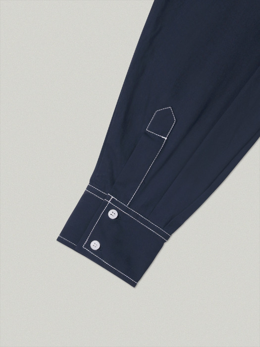 STITCH POINT LINE SHIRT [NAVY]