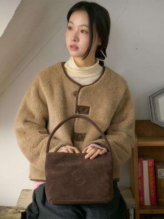 ANC VELVET REVE BAG_BROWN