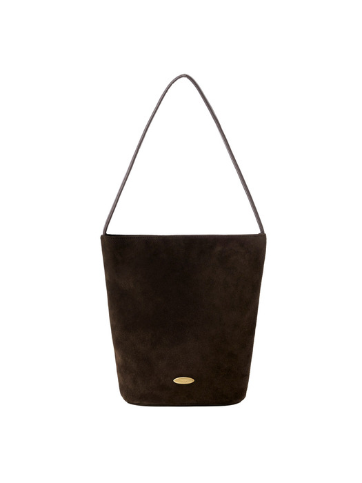 Love Suede Shoulder Bag 러브 스웨이드 숄더백_Chocolate 초콜릿 [소가죽]