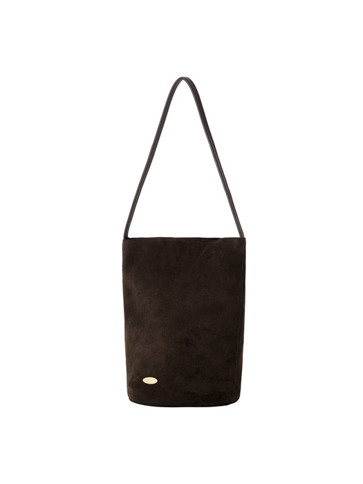 Love Suede Shoulder Bag 러브 스웨이드 숄더백_Chocolate 초콜릿 [소가죽]