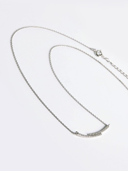 Double Bar Stone Necklace