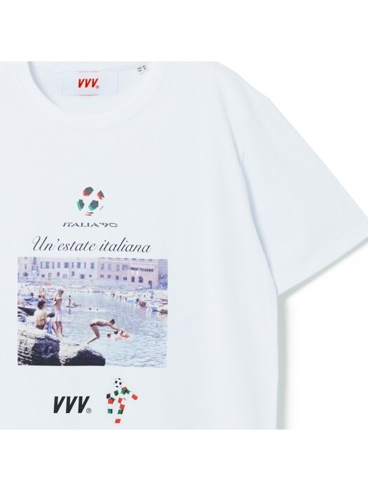 언 에스타트 이탈리아나 티셔츠-화이트
