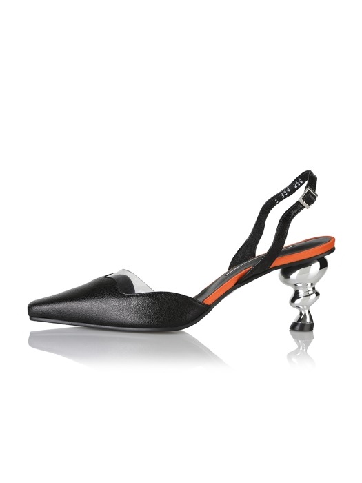 Lissom sandals / 19RS-S384 Black+Orange