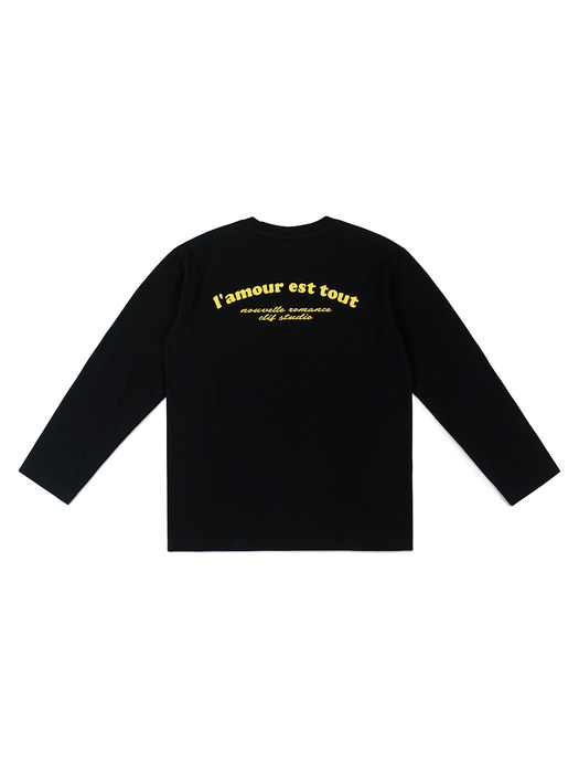 AMOUR LONGSLEEVE TEE (BLACK)