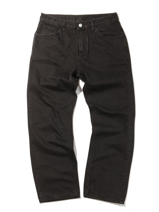 Regular Fit Jeans -Black-