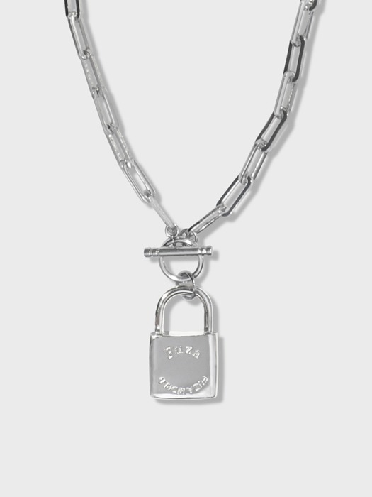Padlock Necklace with Surgical Steel Chain