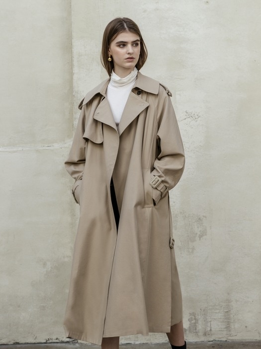 Premium ideal trench coat [BEIGE]