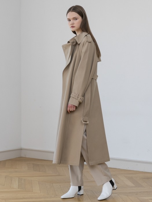 Premium ideal trench coat [BEIGE]