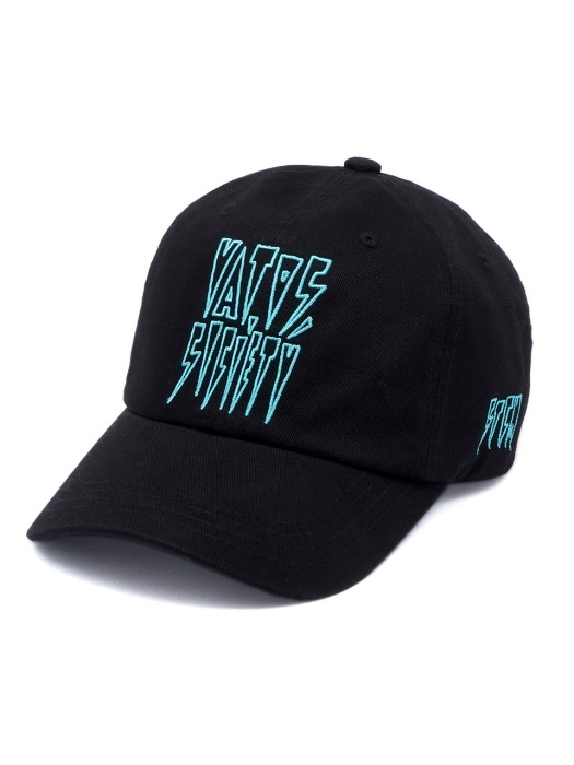 SCREW WASHED BASEBALL CAP BLACK