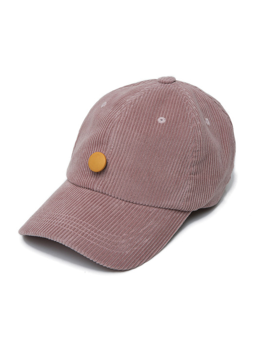 8s Corduroy Detachable Ball-cap (pink)