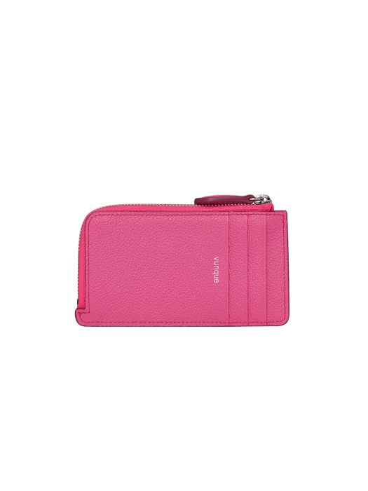 Magpie Zipper Card Wallet (맥파이 지퍼 카드지갑) Pink lux